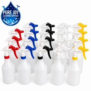 Plastic Caddy with Spray Bottles 750ml with Trigger
