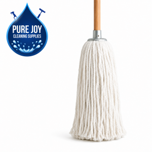 Metal Socket Wooden Handle Long Mop Hair - 400grm