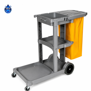 Janitorial Trolley with 60Lt Bag